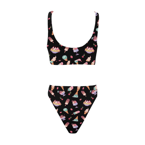 Banana-Split-Womens-Bikini-Set-Black-Back-View