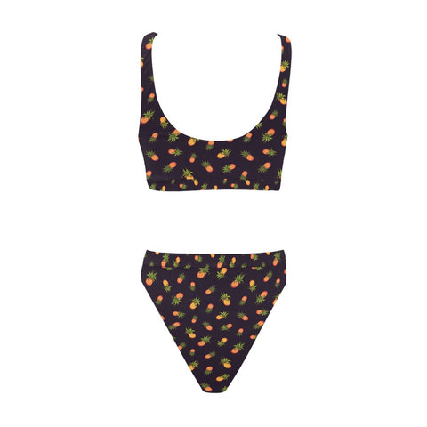 Pineapple-Women's-Two-Piece-Bikini-Midnight-Purple-Back-View