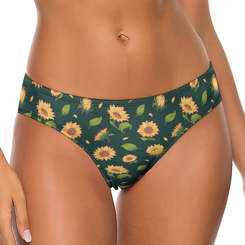 Sunflower-Womens-Thong-Dark-Green-Model-Front-View