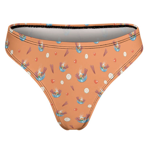 Ramen-Bowl-Women's-Thong-Orange-Product-Back-View