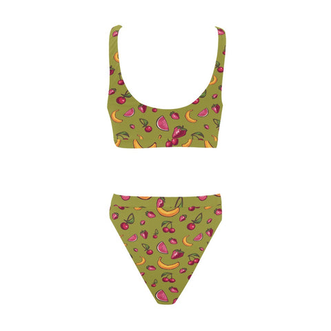 Fruit-Punch-Womens-Bikini-Set-Olive-Green-Back-View
