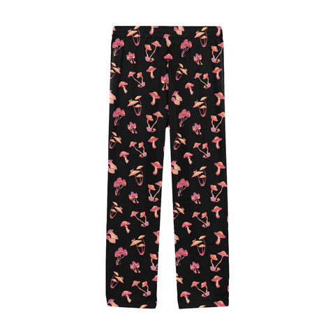 Mushroom-Mens-Pajama-Black-Front-View
