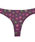 Watermelon-Womens-Thong-Dark-Purple-Product-Front-View