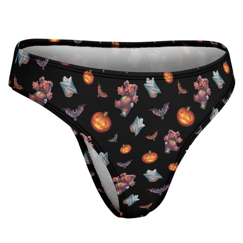 Halloween-Womens-Thong-Black-Product-Side-View