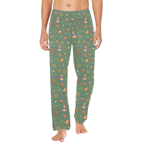 Hanukkah-Mens-Pajama-Forest-Model-Front-View