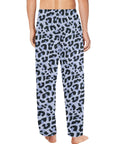 Animal-Print-Mens-Pajama-Snow-Leopard-Model-Back-View