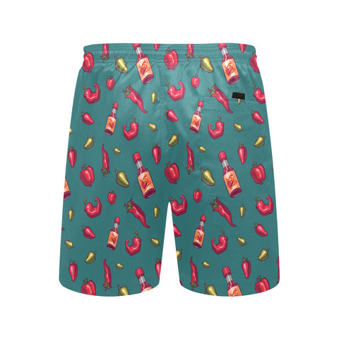 Spicy-Mens-Swim-Trunks-Teal-Back-View