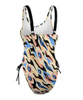 Exotic-Women's-One-Piece-Swimsuit-Blue-Exotic-Product-Side-View