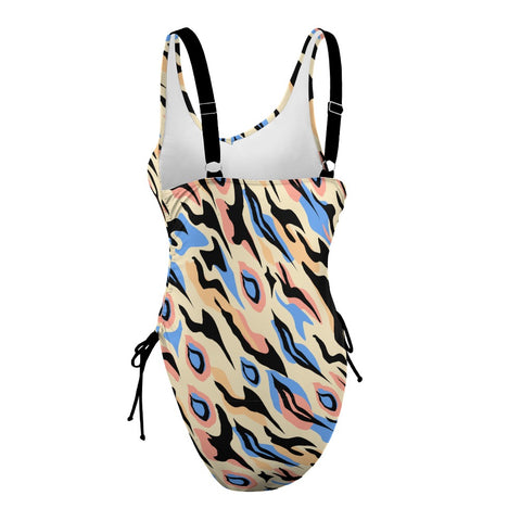 Exotic-Women's-One-Piece-Swimsuit-Blue-Exotic-Product-Side-View