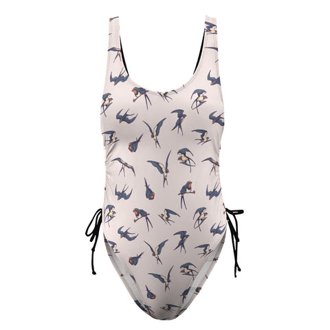 Sparrow-Womens-One-Piece-Swimsuit-White-Product-Front-View