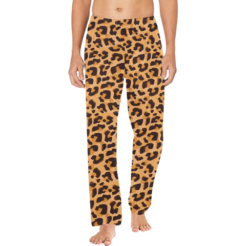 Animal-Print-Mens-Pajama-Leopard-Model-Front-View