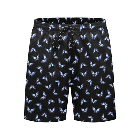 Butterfly-Men's-Swim-Trunks-Black-Front-View