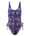 Axolotl-Women's-One-Piece-Swimsuit-Dark-Purple-Product-Front-View