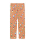Frogs-in-Action-Mens-Pajama-Coral-Back-View