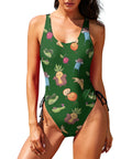 Flirty-Fruit-Women's-One-Piece-Swimsuit-Forest-Model-Front-View
