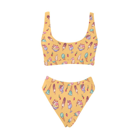 Banana-Split-Womens-Bikini-Set-Yellow-Front-View