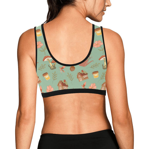 Cottage-Core-Womens-Bralette-Mint-Green-Model-Back-View