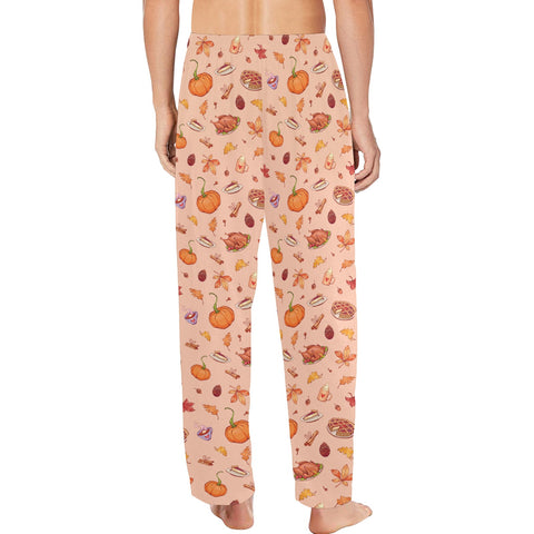 Thanksgiving-Mens-Pajama-Peach-Model-Back-View