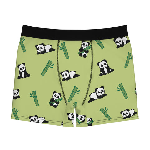 Panda-Mens-Boxer-Briefs-Light-Green-Product-Front-View
