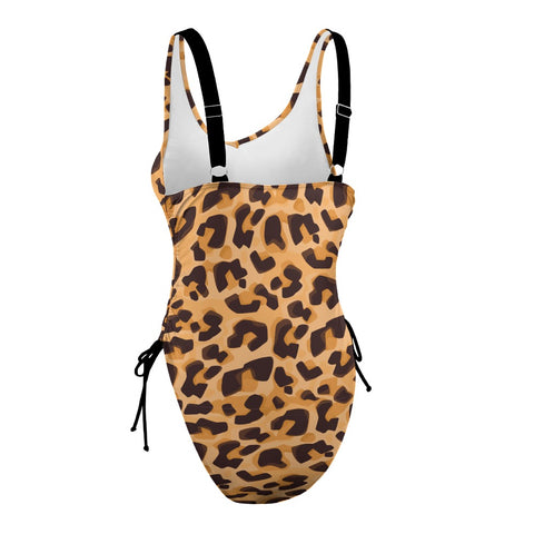 Animal-Print-Women's-One-Piece-Swimsuit-Leopard-Product-Side-View
