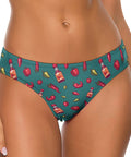 Spicy-Womens-Thong-Teal-Model-Front-View
