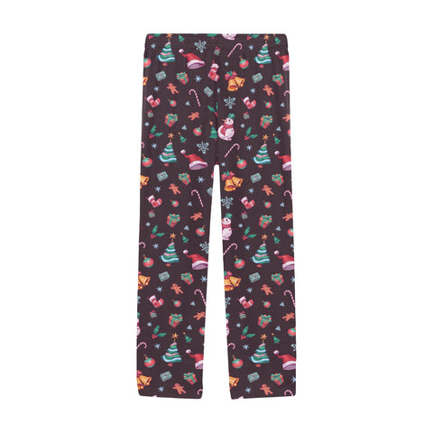 Christmas-Mens-Pajama-Eggplant-Front-View