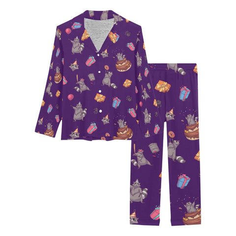 Birthday Raccoons Women's Pajama Set