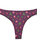 Strawberry-Women's-Thong-Plum-Product-Front-View
