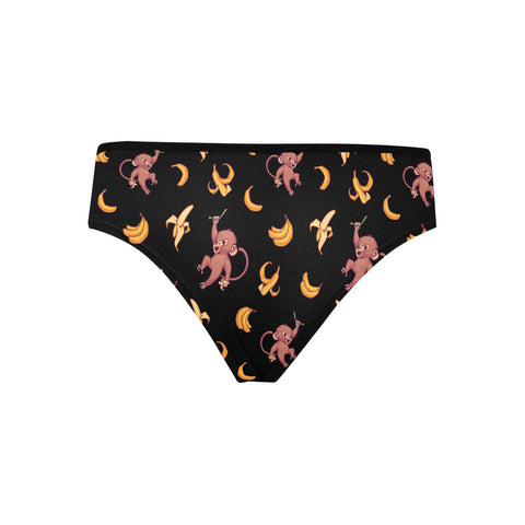 Baby-Monkey-Womens-Hipster-Underwear-Black-Product-Front-View