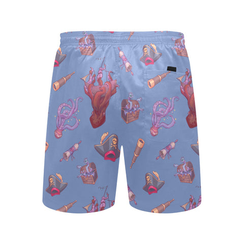 Shiver-Me-Timbers-Men's-Swim-Trunks-Cornflower-Blue-Back-View
