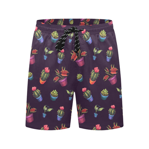 House-Plant-Mens-Swim-Trunks-Dark-Purple-Front-View
