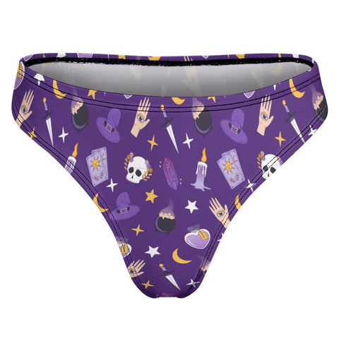 Witch-Core-Womens-Thong-Purple-Product-Back-View