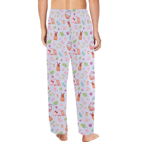 Easter-Mens-Pajama-Lilac-Model-Back-View