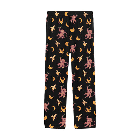 Baby-Monkey-Mens-Pajama-Black-Front-View