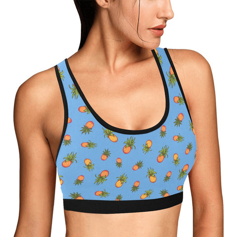 Pineapple-Womens-Bralette-Sky-Blue-Model-Side-View