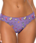 Spells-and-Potions-Women's-Thong-Light-Purple-Model-Front-View