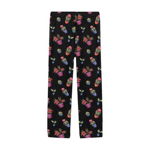 House-Plant-Mens-Pajama-Black-Front-View