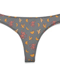 Baby-Monkey-Women's-Thong-Gray-Product-Front-View