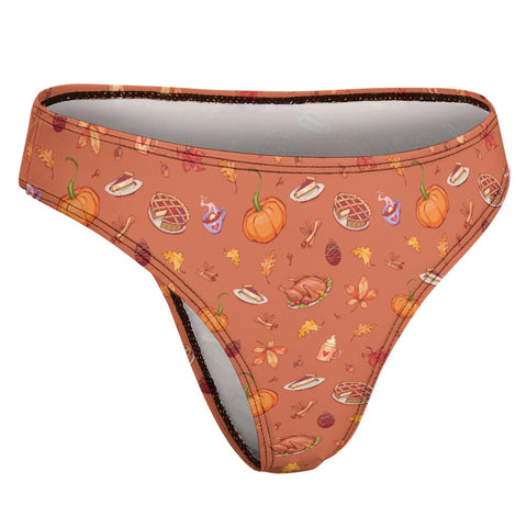 Thanks-Giving-Women's-Thong-Pumpkin-Product-Side-View
