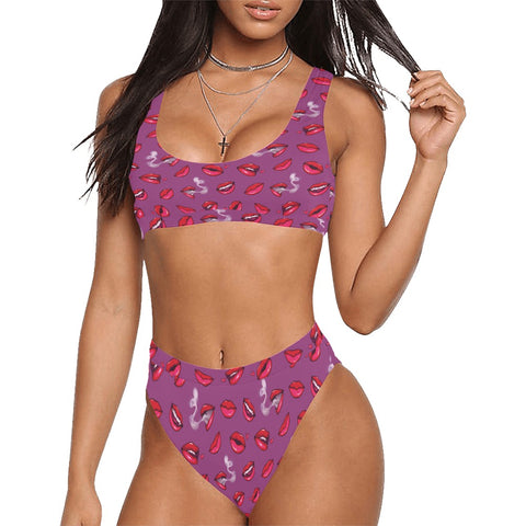 Fatal-Attraction-Womens-Bikini-Set-Magenta-Model-Front-View