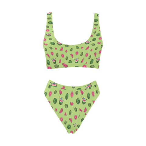 Watermelon-Womens-Bikini-Set-Lime-Green-Front-View