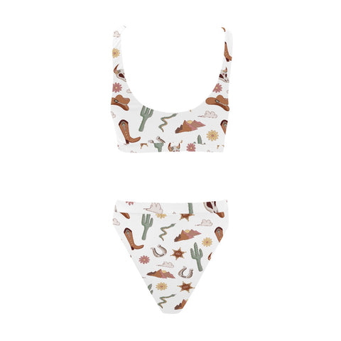 Country-Womens-Bikini-Set-White-Back-View