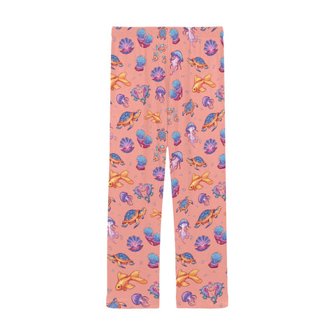 Sea-Life-Mens-Pajama-Coral-Back-View