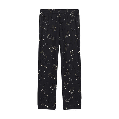 Astrology-Mens-Pajama-Black-Front-View