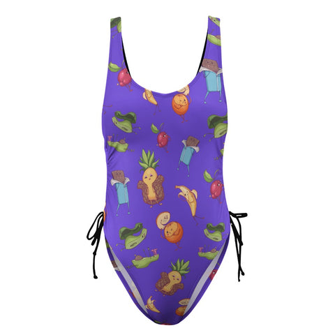 Flirty-Fruit-Women's-One-Piece-Swimsuit-Purple-Product-Front-View