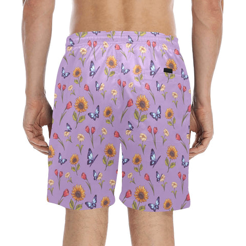 Summer-Garden-Mens-Swim-Trunks-Light-Purple-Model-Back-View