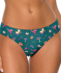 Spells-and-Potions-Women's-Thong-Teal-Model-Front-View