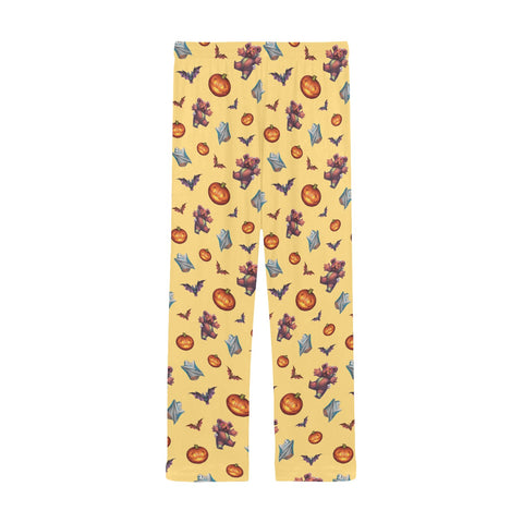 Halloween-Mens-Pajama-Yellow-Back-View