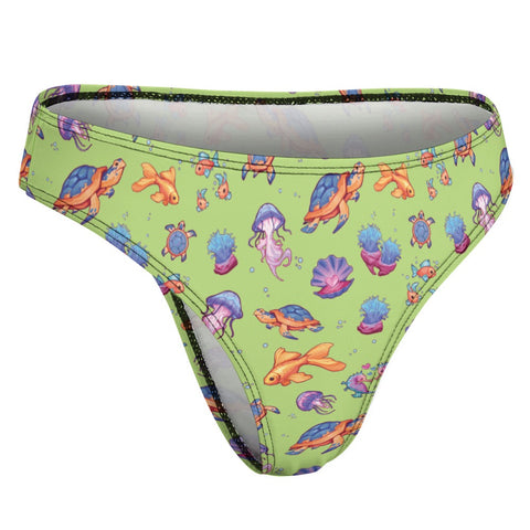 Sea-Life-Womens-Thong-Lime-Green-Product-Side-View