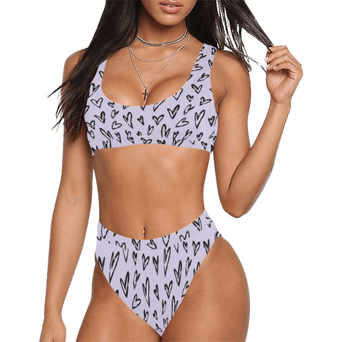 Crazy-Hearts-Womens-Bikini-Set-Lavender-Model-Front-View